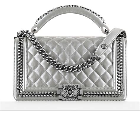 chanel boy handle silver|boys chanel flap bag.